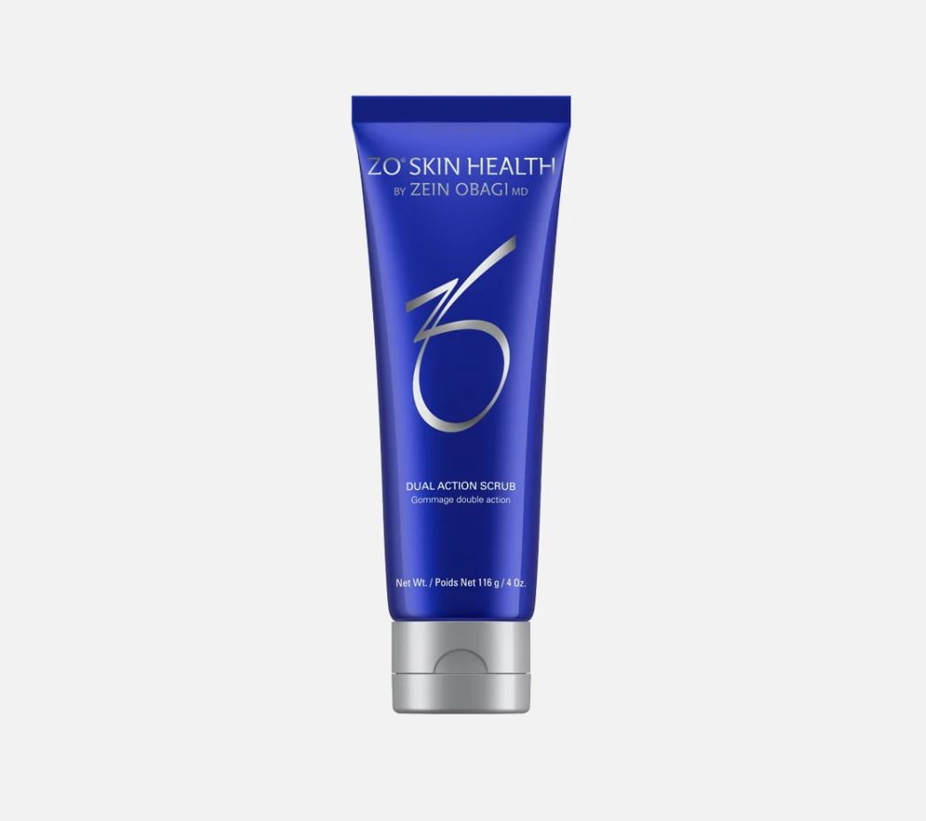 Dual Action Scrub skincare product shown by Fountain of Youth