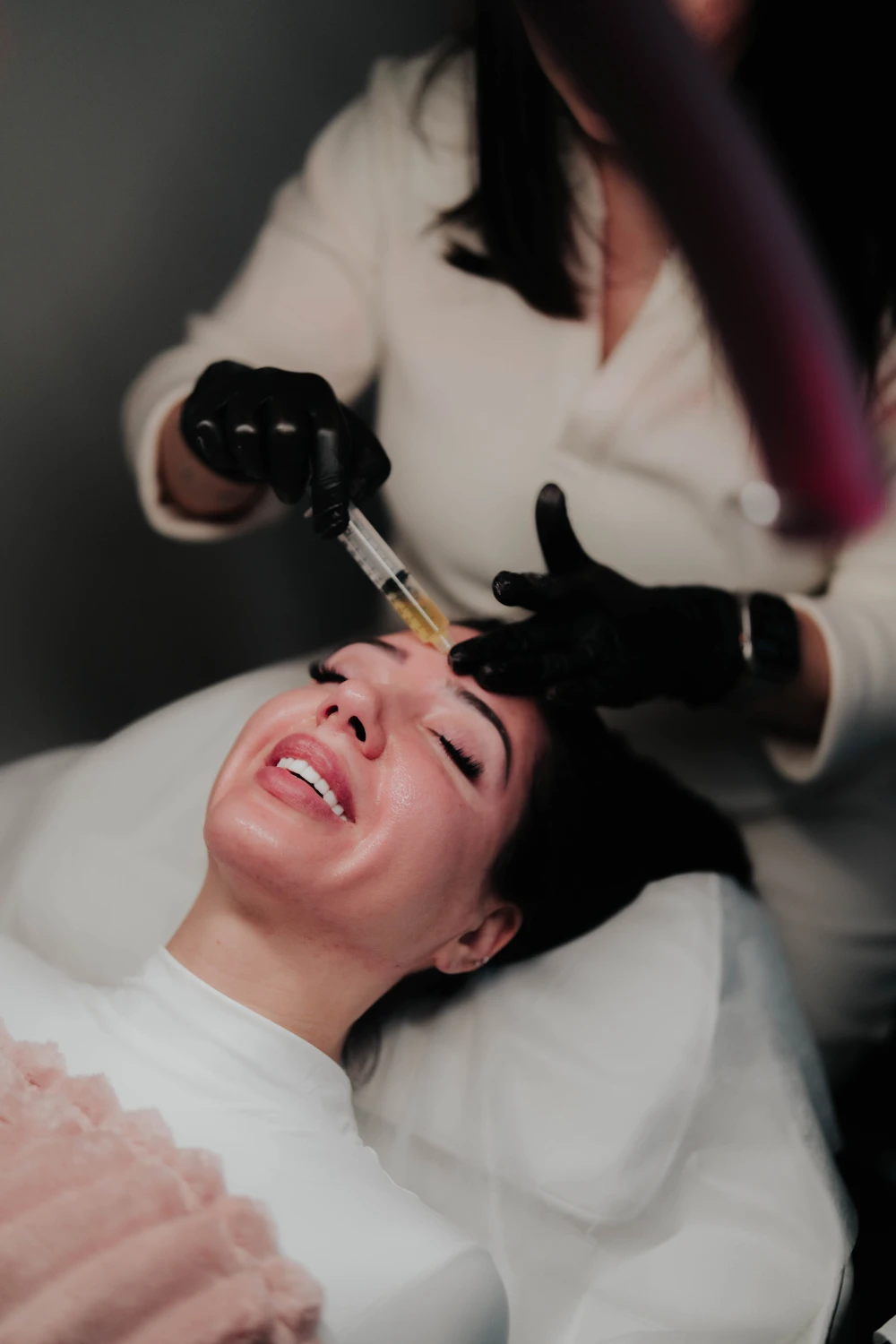 Microneedling with platelet-derived growth factor